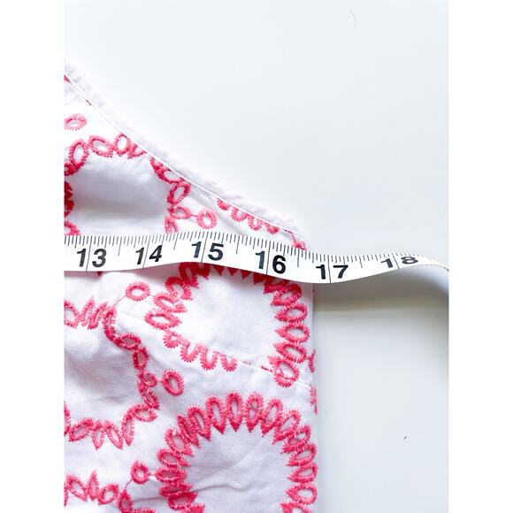 Women's Banana Republic Milly Collection Coral and White 2 Piece Set Size 14 - Picture 8 of 12